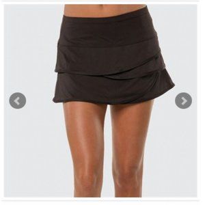 Lucky in Love Scalloped Skort Black Size Medium